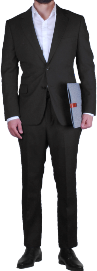 Premium Black Wool Suit Suit Image - Tailcoats Wedding Suits (550x950), Png Download