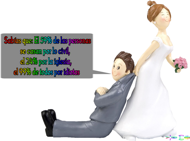 Resultado De Imagen De Sabias Que Png - Mopec Y967 – Bridal Couple Cake Figurine Yes (800x600), Png Download