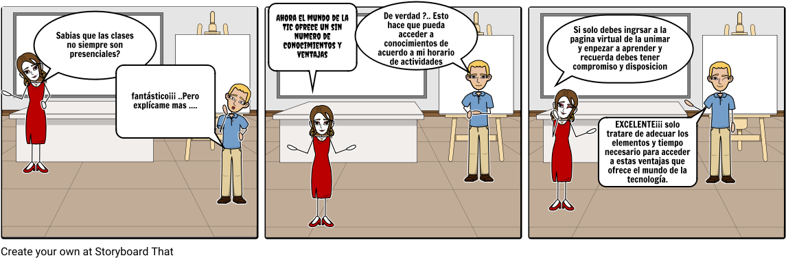 Clases Virtuales - Cartoon (1164x385), Png Download
