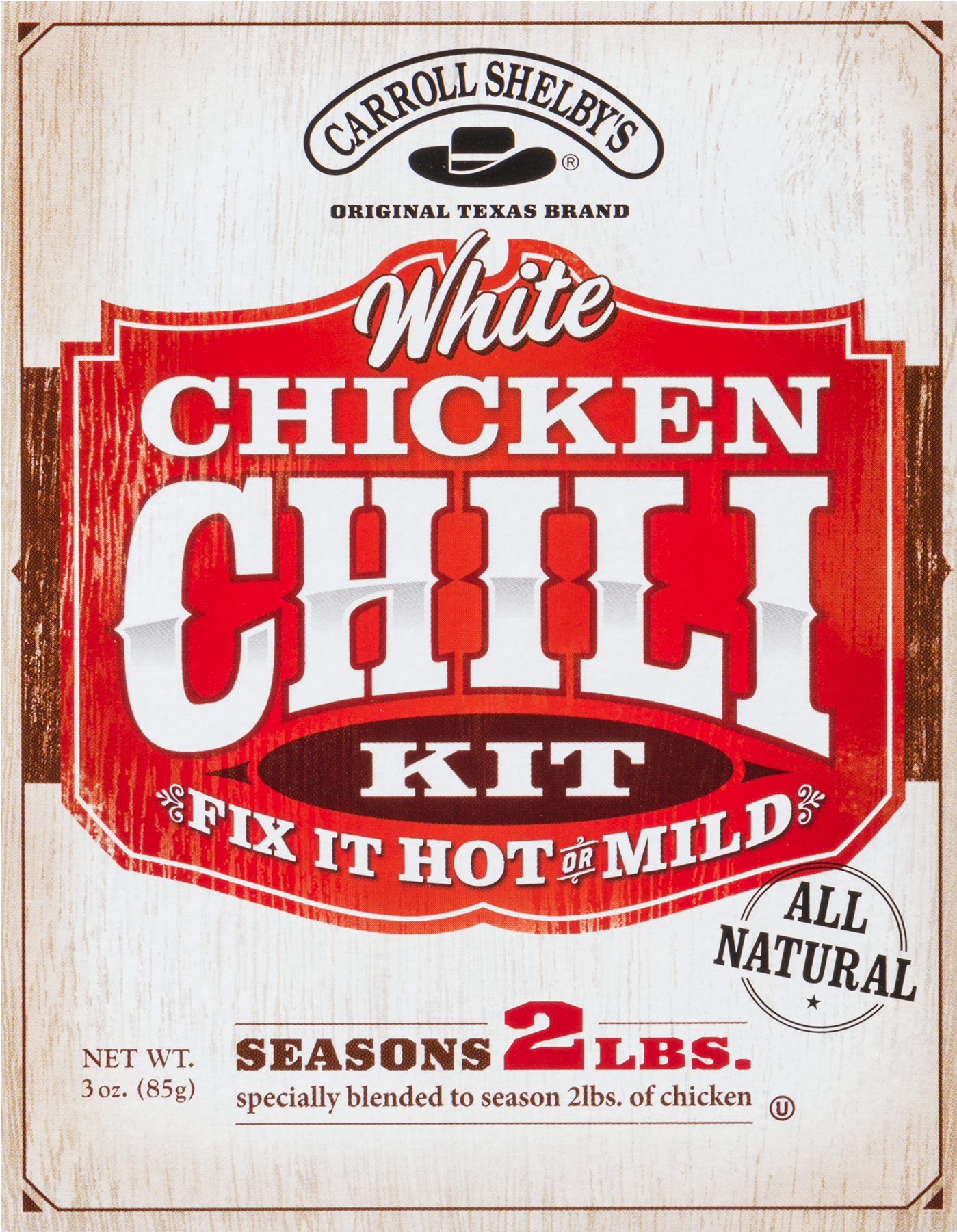 Carroll Shelby's Original Texas Brand White Chicken (1800x1800), Png Download