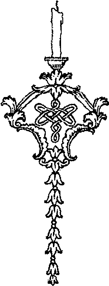 Candle Sconce Illustration - Cross (577x1200), Png Download