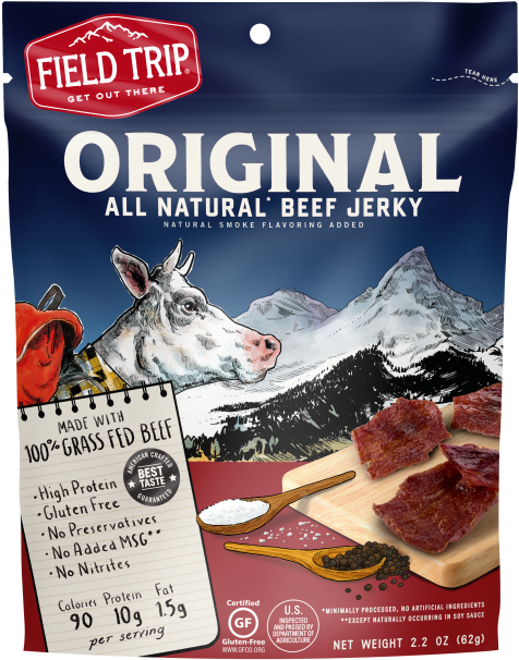 Premium - Field Trip - Grass-fed Beef Jerky Teriyaki - 2.2 Oz. (700x700), Png Download