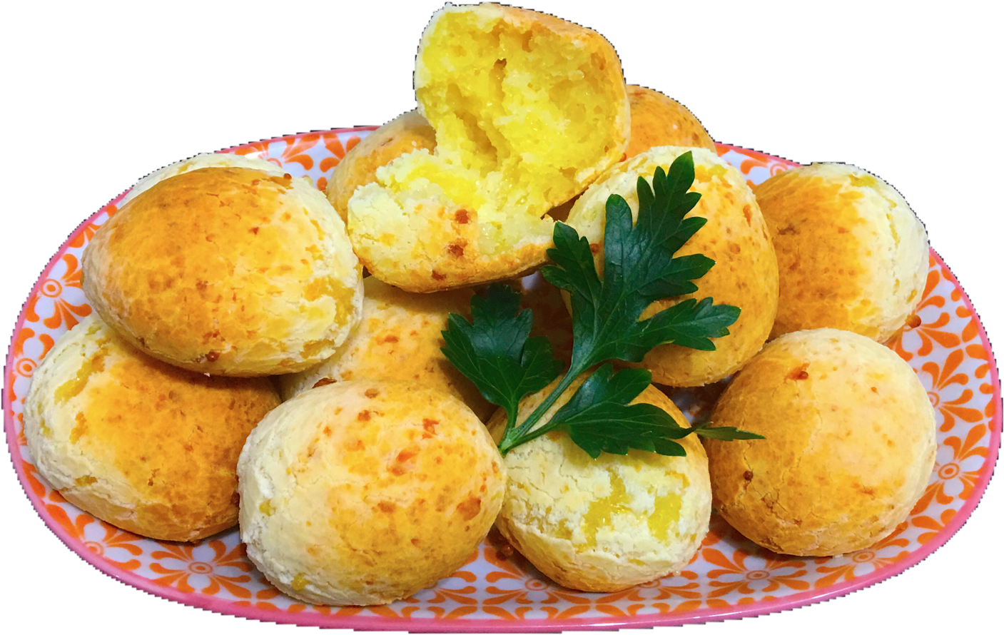 Cheese Bread Balls - Cheese Bun (1600x1053), Png Download