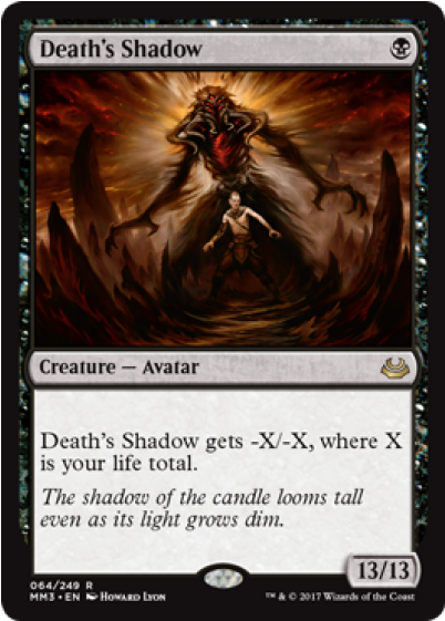 Death's Shadow Modern Masters 2017 English - Magic: The Gathering - Death's Shadow - Worldwake (560x560), Png Download