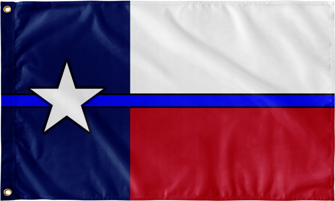 Texas Police Wall Flag - Flag Of Texas (1400x1400), Png Download