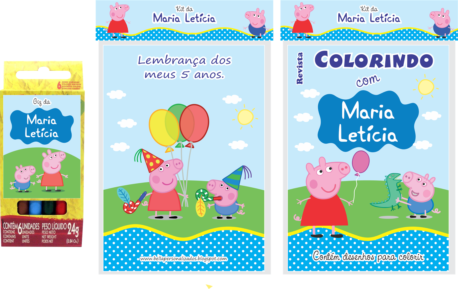 Revistinha Peppa Pig E George - Cartoon (1600x1009), Png Download