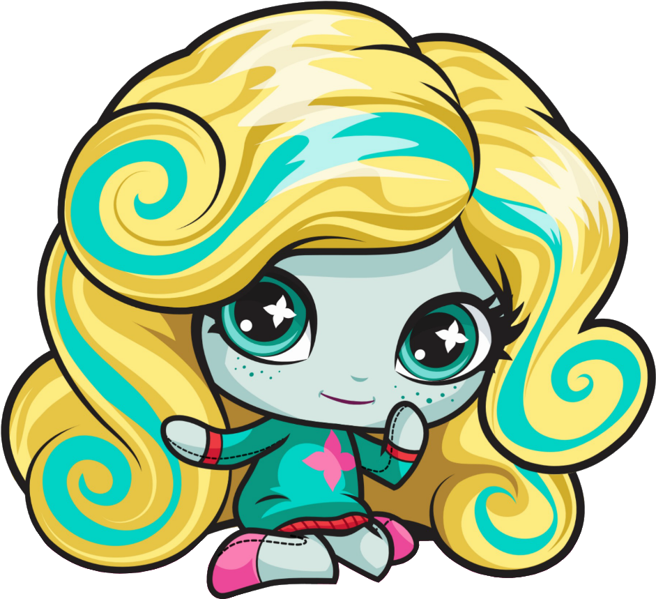 Artworks/png Artworks/png En Hd De Cleo De Nile, Lagoona - Monster High Minis Lagoona Blue (989x909), Png Download