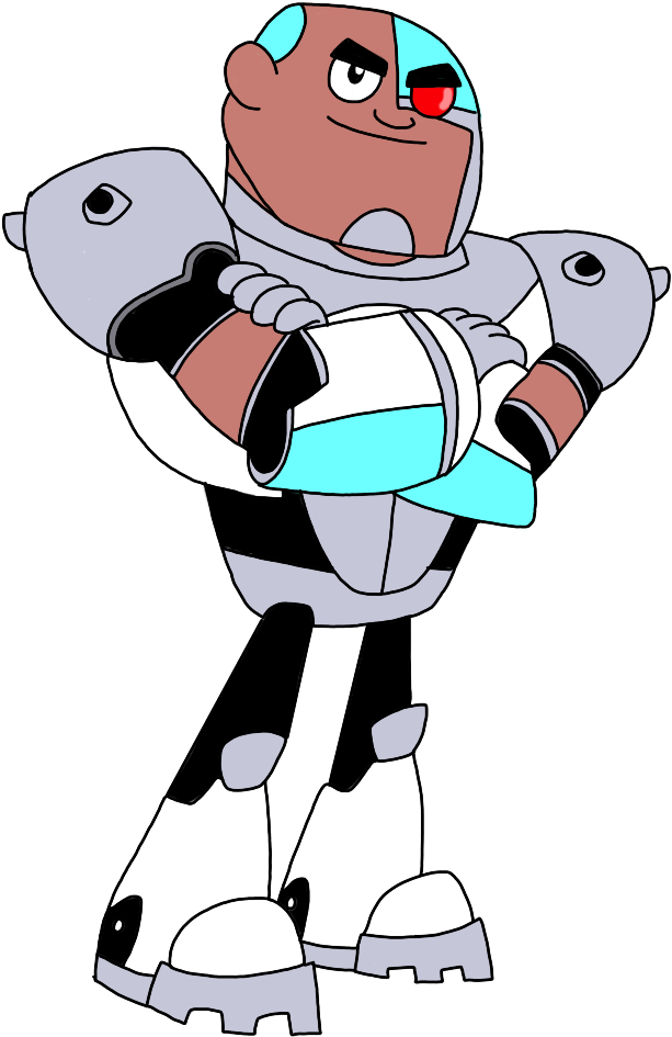 Teen Titans Go Cyborg By - Cyborg Jovens Titans Png (768x1024), Png Download