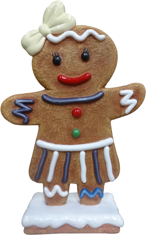 Mini Gingerbread Girl - Gingerbread (638x850), Png Download