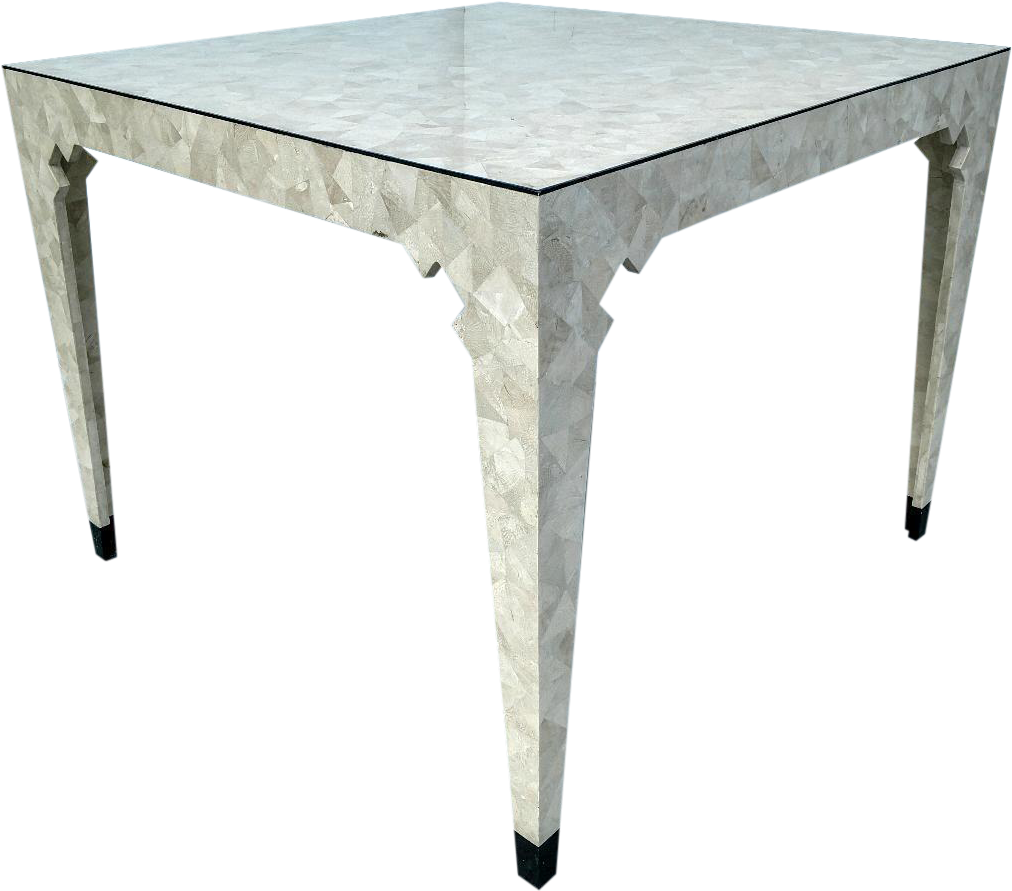 Vintage Oggetti Tessellated Stone Table On Chairish - Sales (1123x989), Png Download
