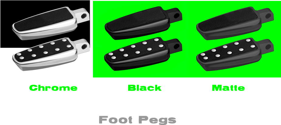 Signature Products Include Fat Bar Handlebars, Wing - Cyclesmiths Banana Board Footpegs - Chrome, No Rivets (1061x450), Png Download