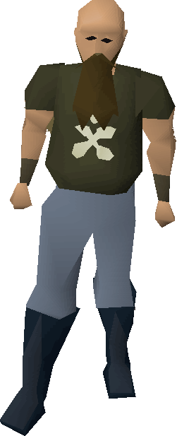 Jonny The Beard - Cartoon (251x617), Png Download