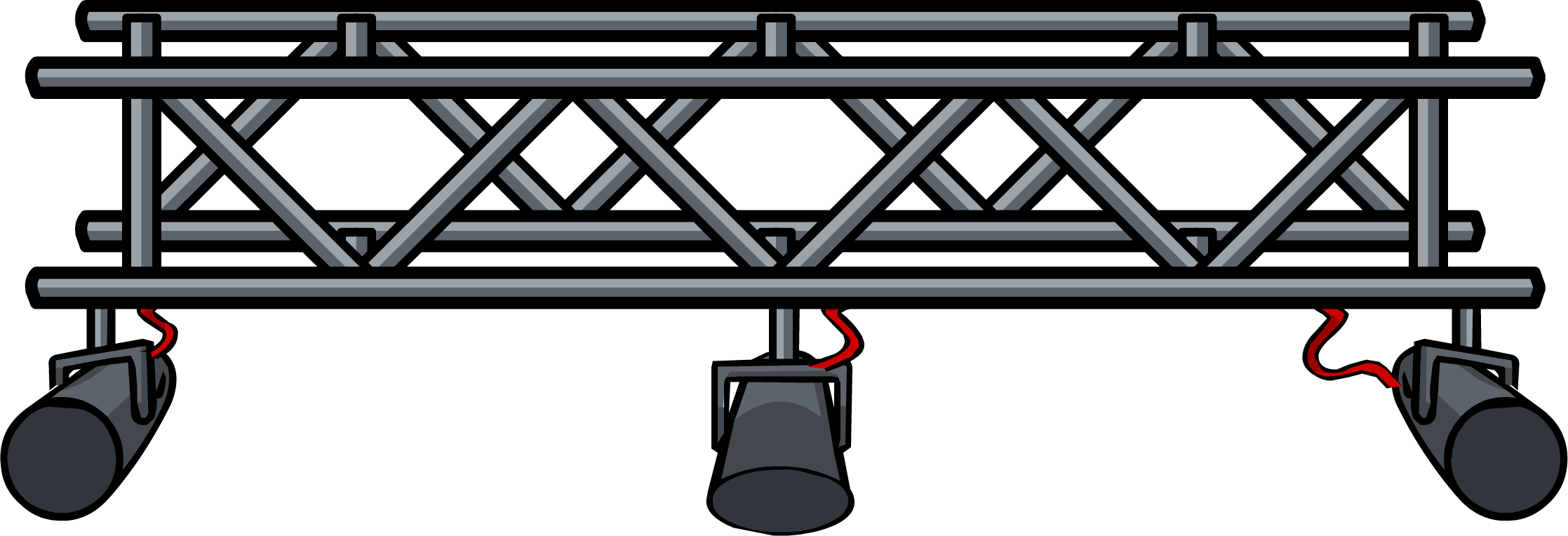 Concert Lights - Png - Concert Lights Club Penguin (2235x764), Png Download