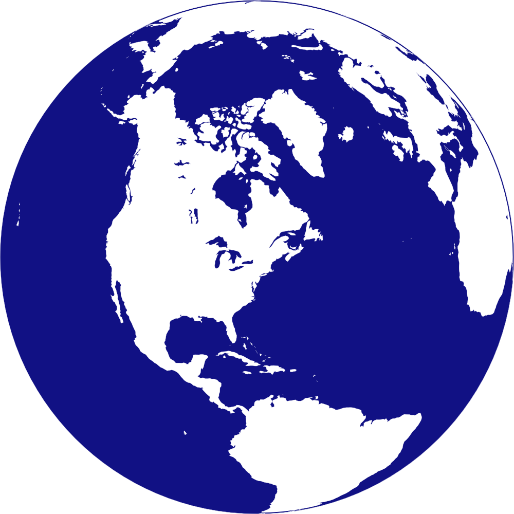 Earth Globe Clipart - Globe Clipart Vector (1000x1000), Png Download