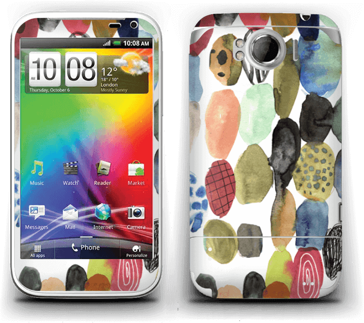 Dots Watercolor - Htc Sensation Xl - 16 Gb - Unlocked - Gsm (800x679), Png Download