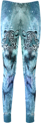 Watercolor Tiger Cassandra Women's Leggings - Leggings (500x500), Png Download