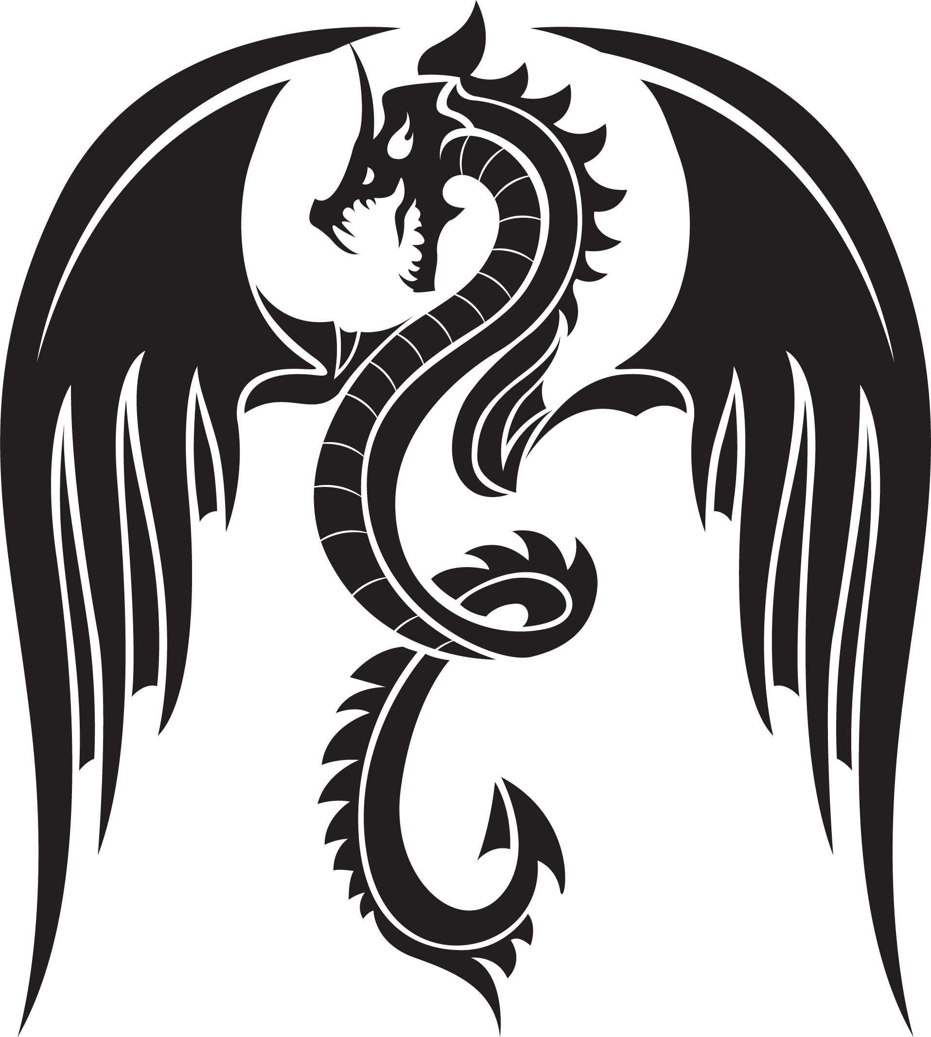 Dragon Tattoos Png - Dragon Tattoo Transparent Background (1915x2134), Png Download