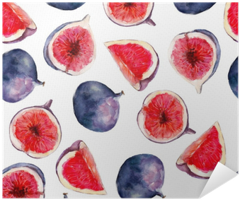 Fig Fruit Watercolor Seamless Pattern - Kreslené Tapety S Ovocem (400x400), Png Download