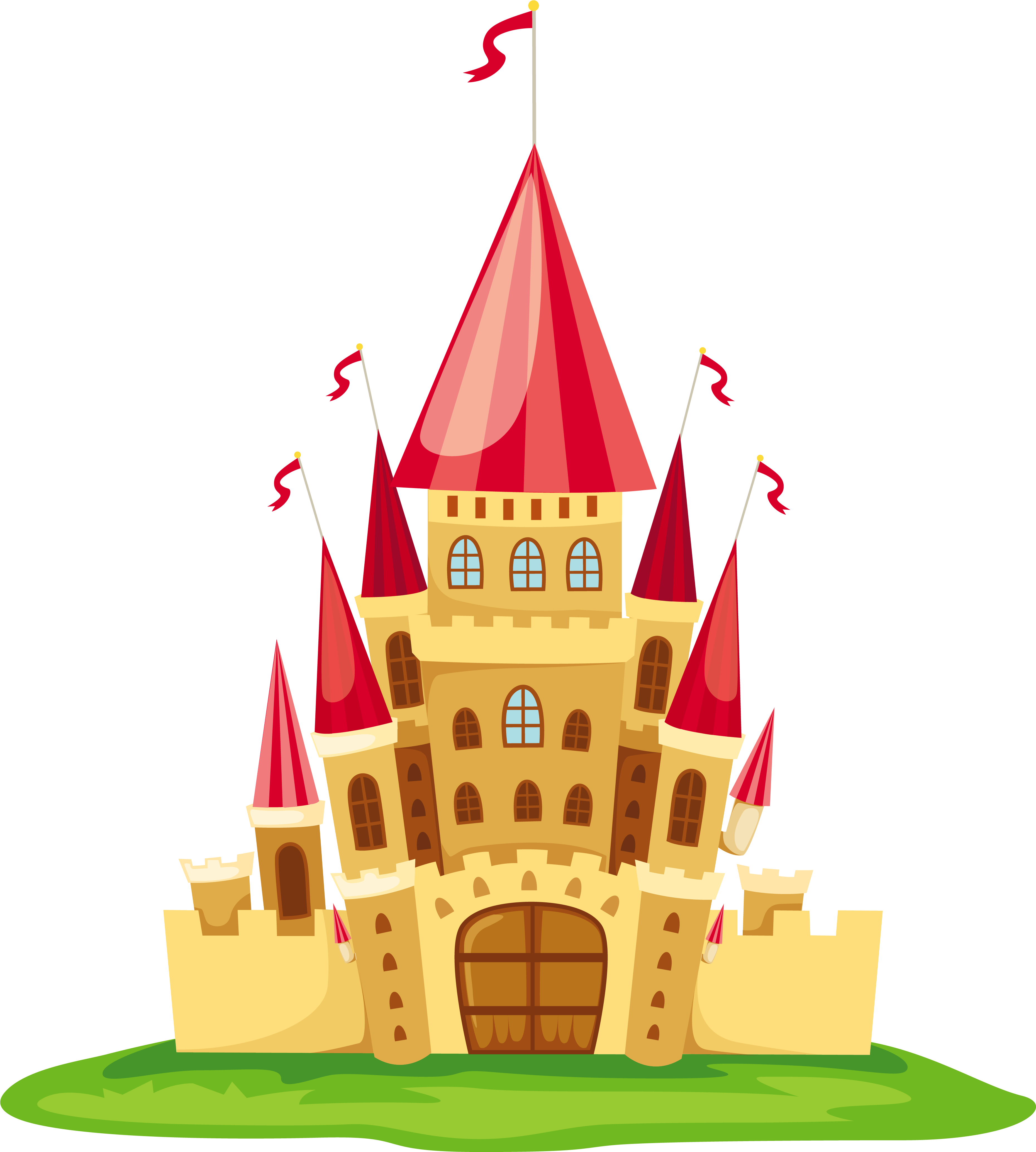Transparent Background Castle Clipart (3850x4243), Png Download
