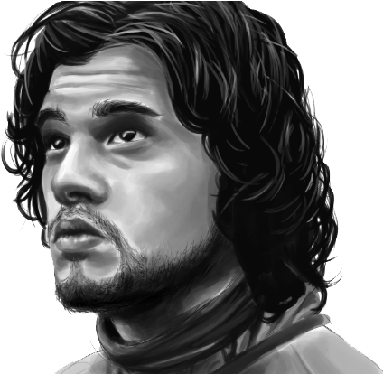 Jon Snow - Jon Snow Pencil Portrait (448x413), Png Download