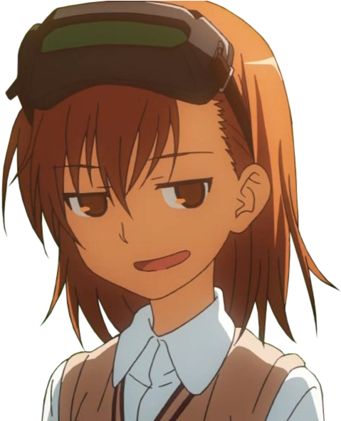 Download Hd Mikoto Misaka Face Facial Expression Human Hair Color Smug Anime Face Png Transparent Png Image Nicepng Com