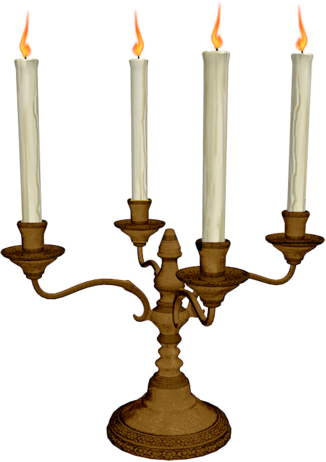 Candle-051 - Halloween Candles Png (326x462), Png Download