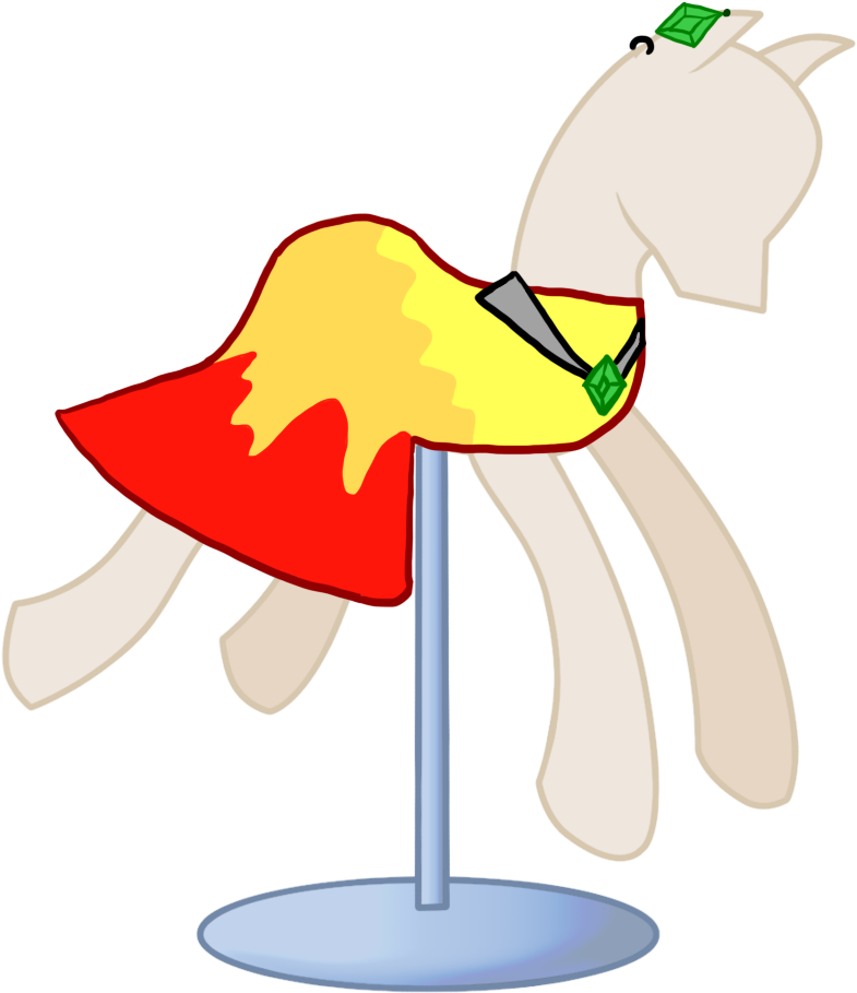 Emerald Flare Gala Ball Dress - Deviantart Mlp Fan Made Clothing (845x946), Png Download