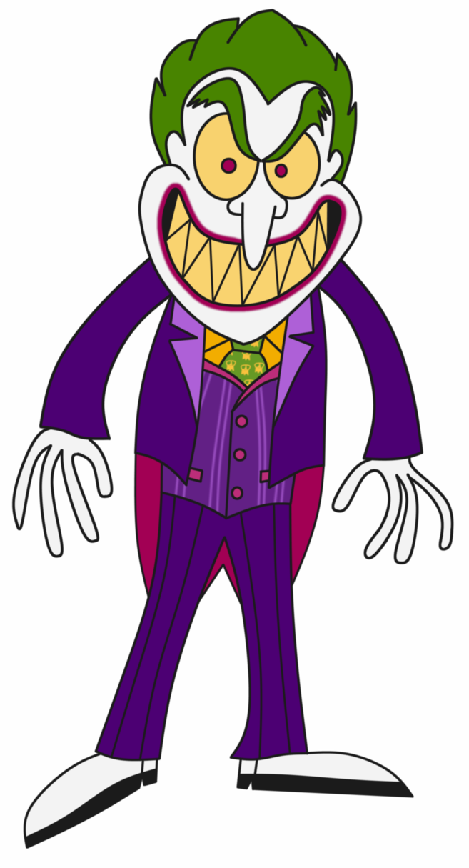 Batman Joker Clipart At Getdrawings - Cartoon (657x1215), Png Download