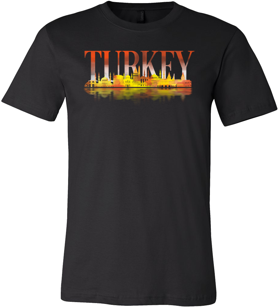 Turkey Skyline Watercolor Horizon Sunset Love Everything - Shirt (1000x1000), Png Download