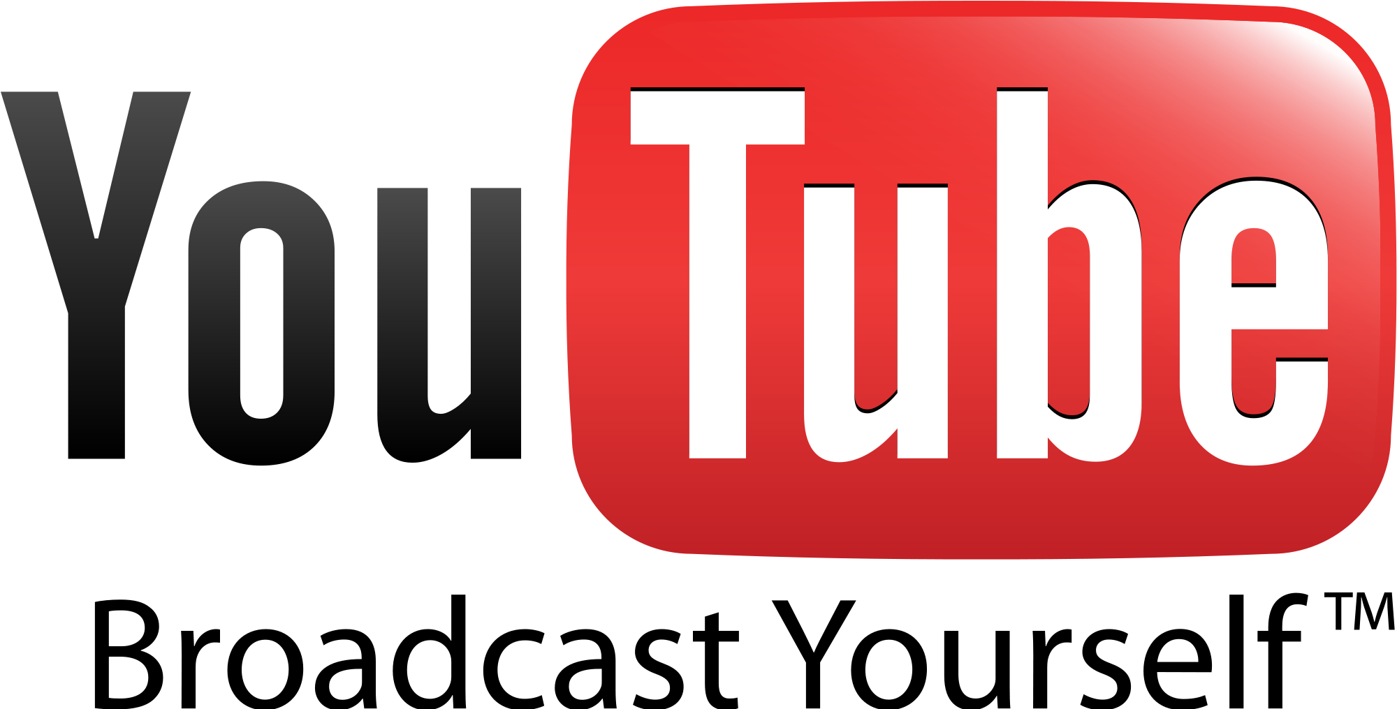 Youtube Broadcast Yourself Orignal Logo Png - Old Youtube Logo 2005 (612x354), Png Download