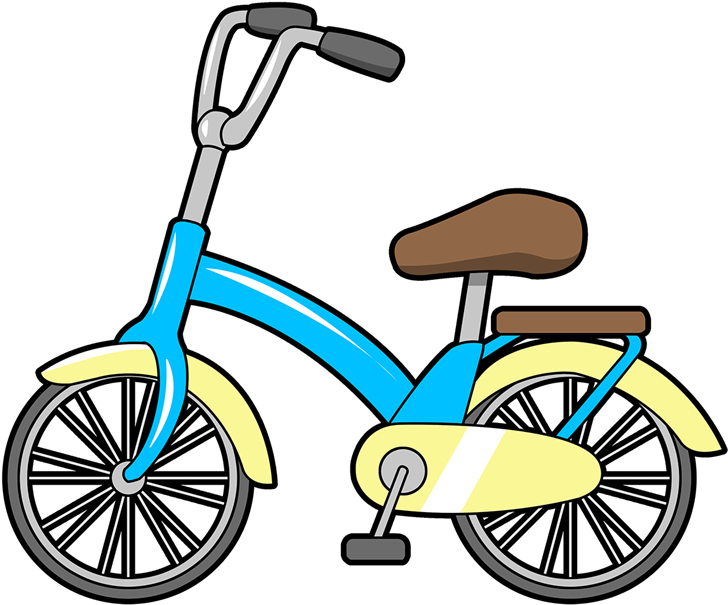 Cartoon Bicycle - Cartoon Picture Of Bicycle (800x679), Png Download