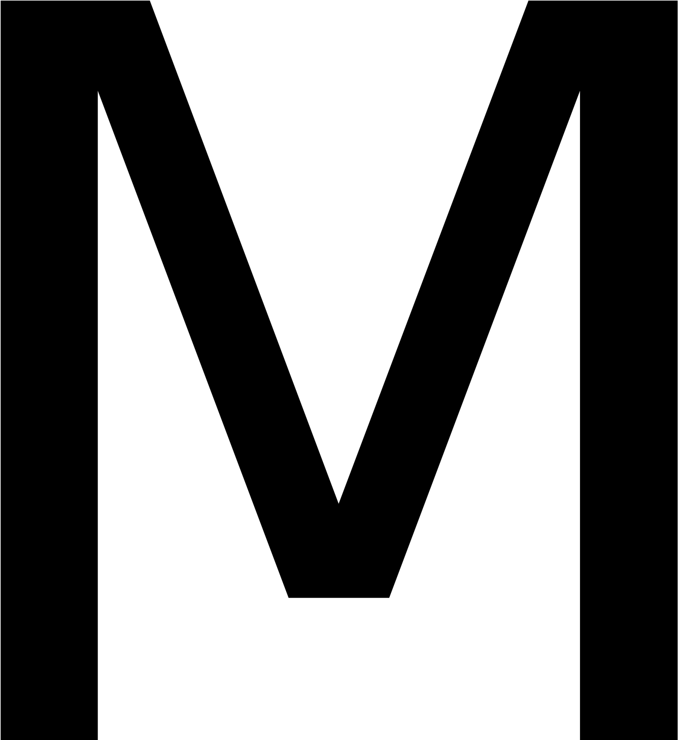 Letter M Png - Capital Letter M (2000x2000), Png Download