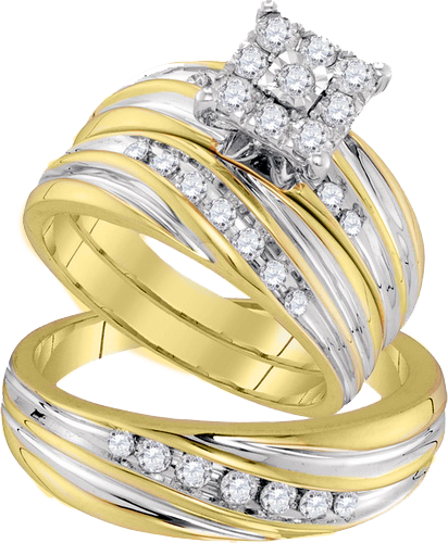 Png Wedding Rings - Diamond Wedding Rings Png (412x500), Png Download