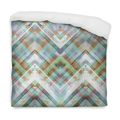 Zigzag Stripes, Diagonal Lines And Diamonds, Batik - Watercolor Painting (400x400), Png Download