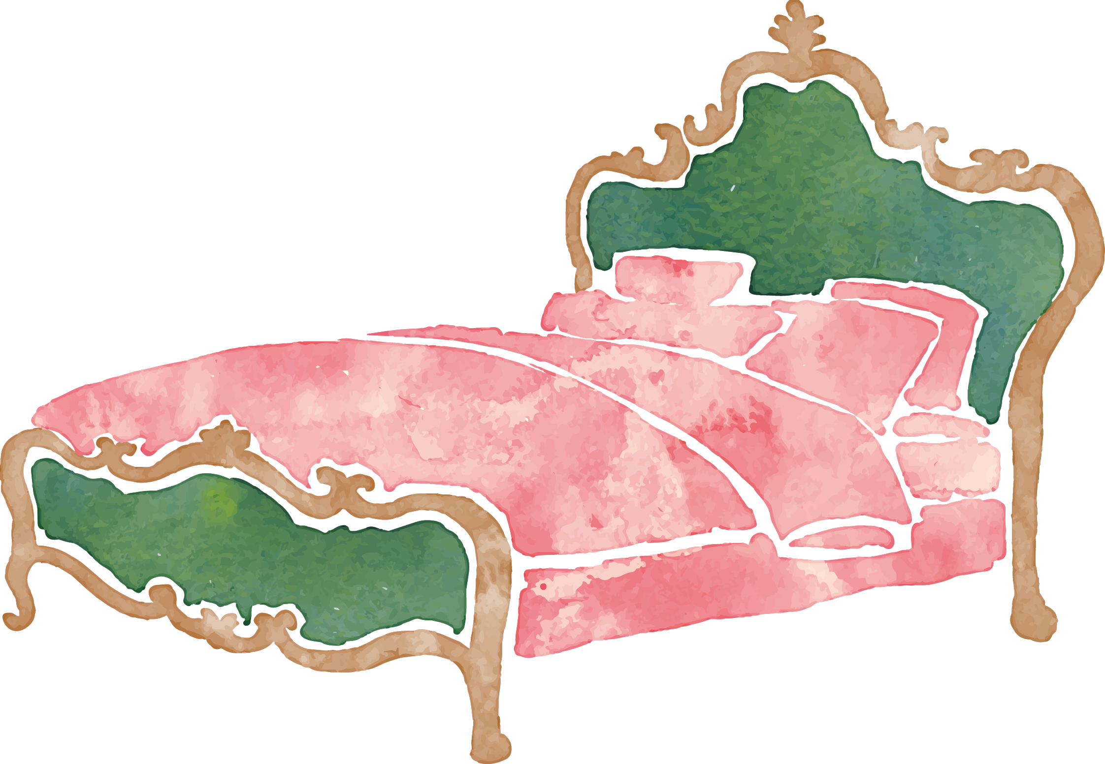 Clip Art Royalty Free Stock Princess Bed Clipart - Today Is Sunday Tomorrow Is Monday (2244x1553), Png Download