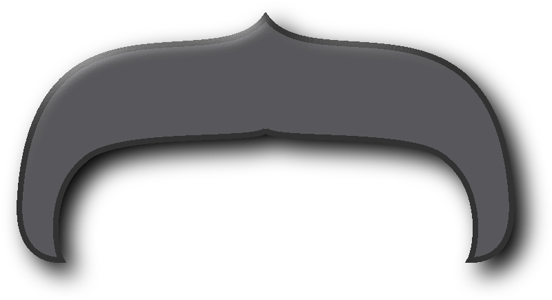 Free Mustache Clipart Clipart Clipart - Hand Tool (1200x600), Png Download