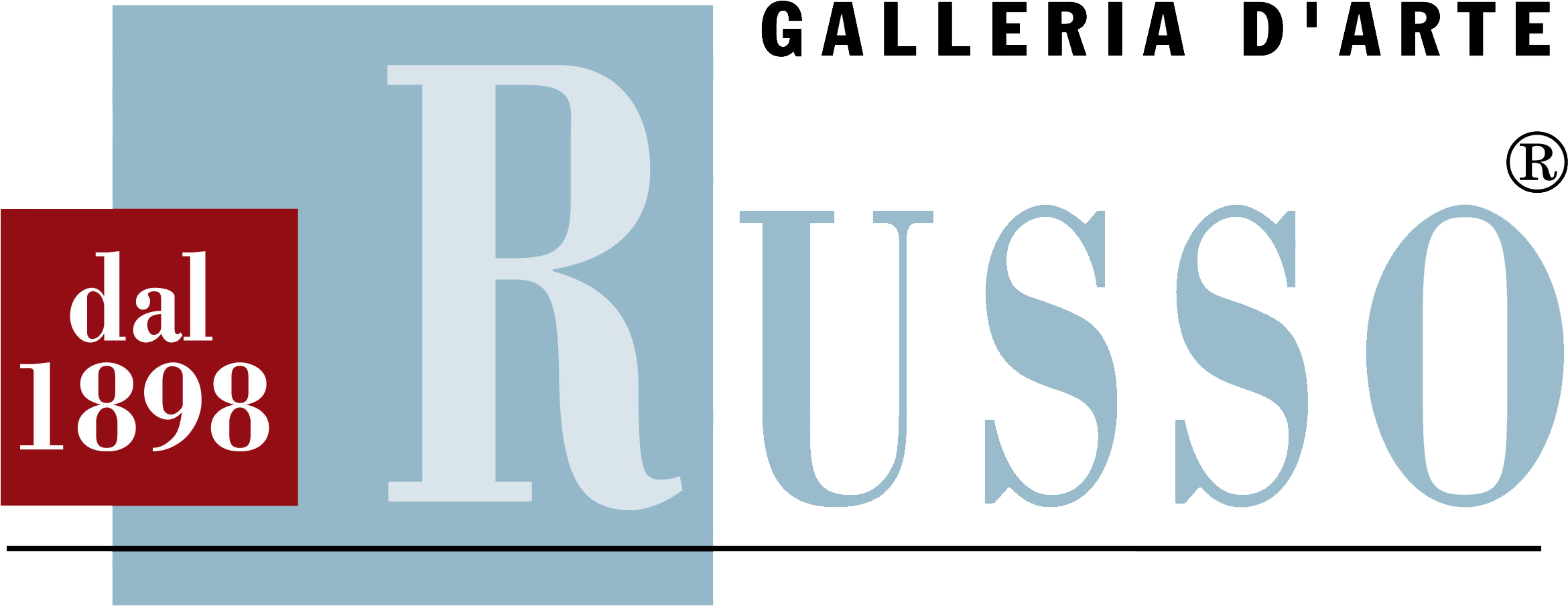 Logo Galleria Russo - Graphic Design (2386x945), Png Download