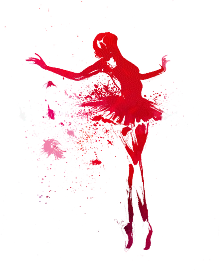 Dancer Painting Drawing Silhouette - Imagenes Tumblr De Bailarinas (495x541), Png Download