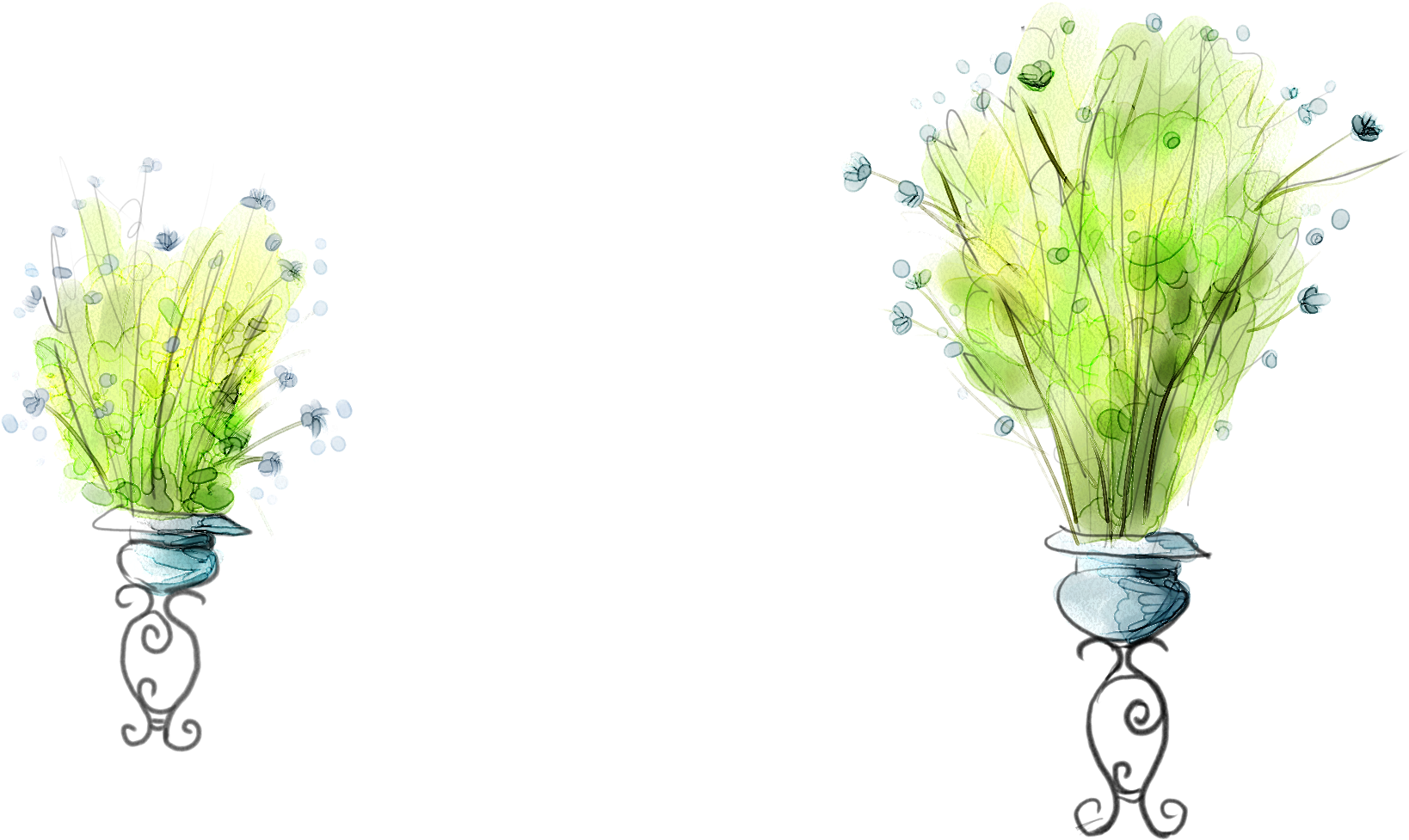 Drawing Watercolor Painting Wallpaper - Watercolor Wallpaper Of Plants (2214x1391), Png Download