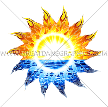 California Sun - Tribal Sun (385x367), Png Download