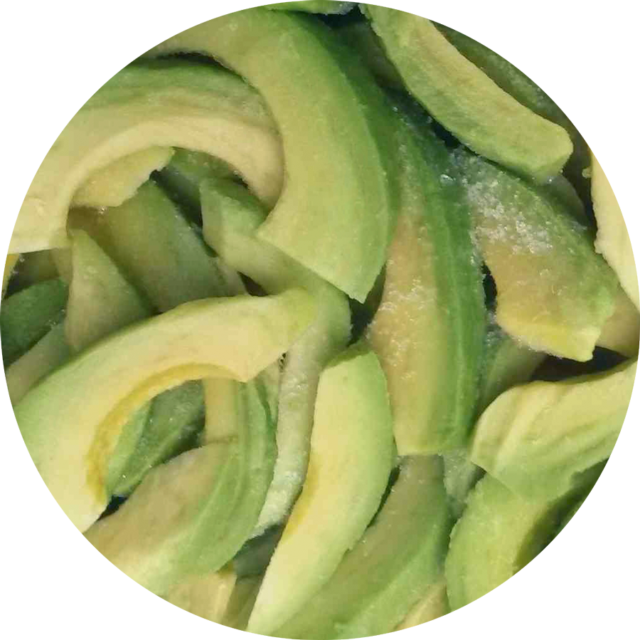 Avocadoslices (900x900), Png Download