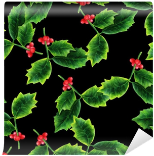 Seamless Pattern With Watercolor Drawing Of Christmas - Watercolor Painting (400x400), Png Download