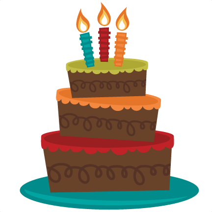 Vector Library Tiered Birthday Svg - Birthday Cake Clipart No Background (432x432), Png Download