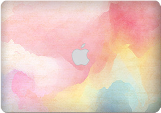 Watercolor Macbook Skin - Watercolor Paint (700x700), Png Download