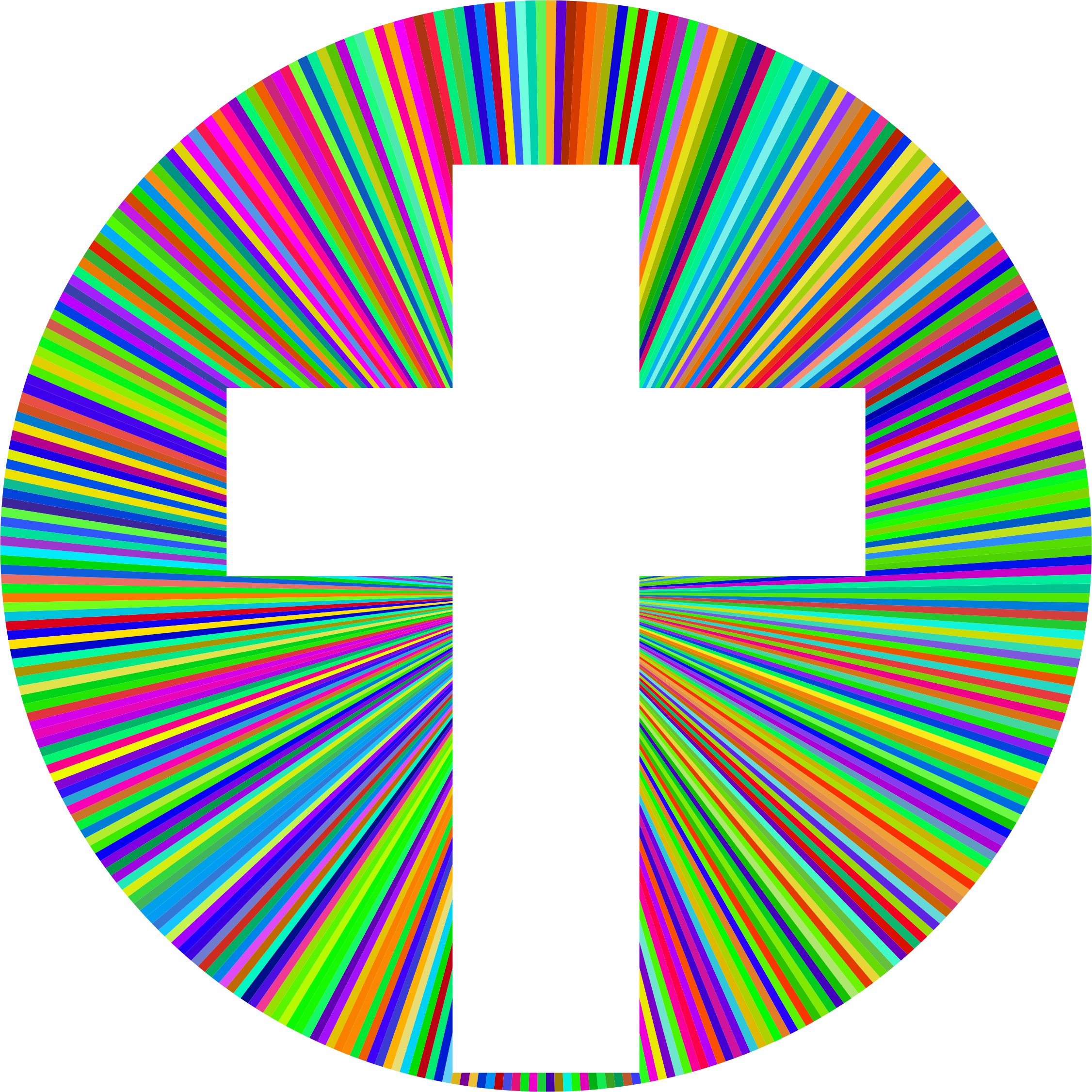 This Free Icons Png Design Of Prismatic Cross Halo (2252x2252), Png Download