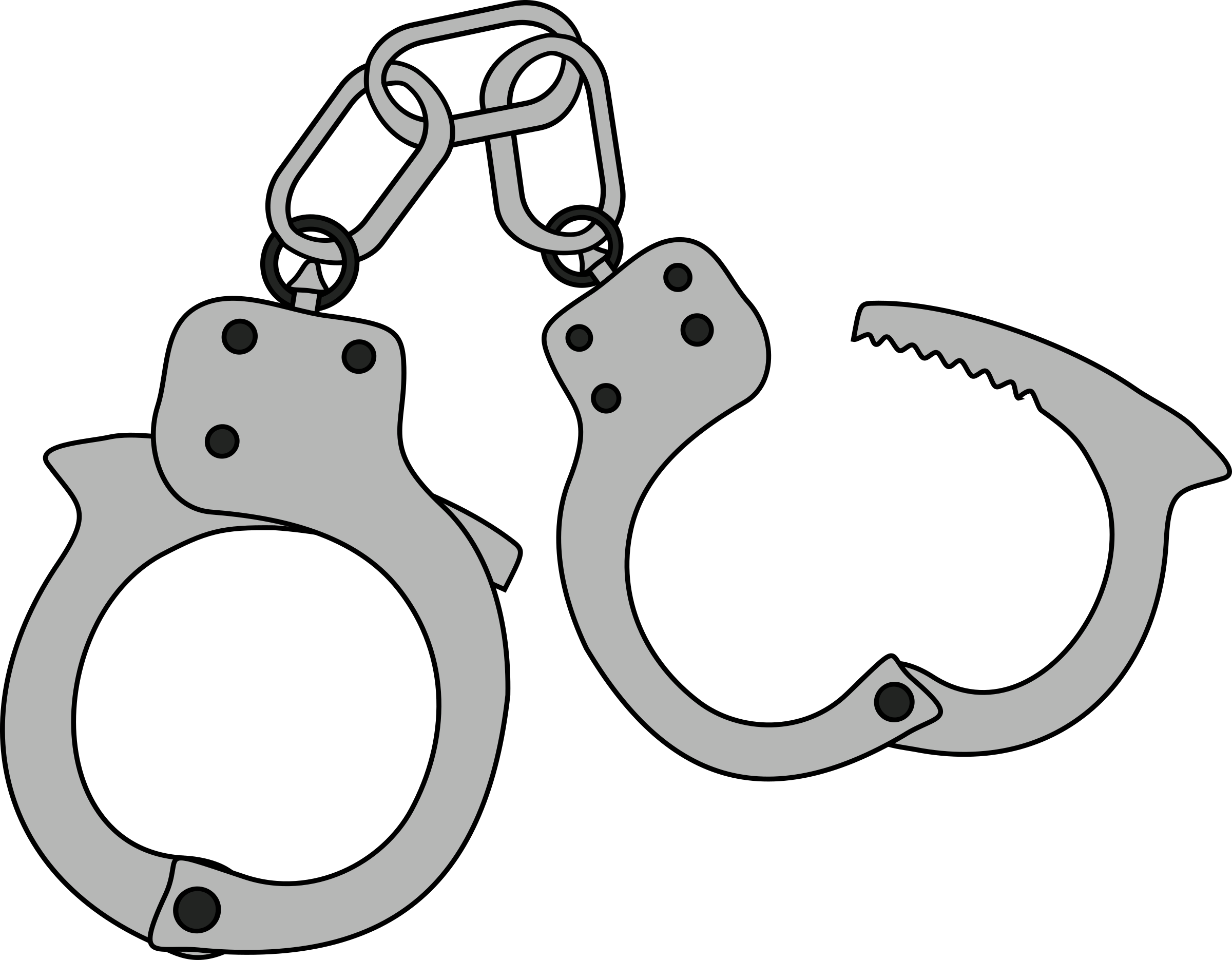Handcuffs Clipart (800x622), Png Download