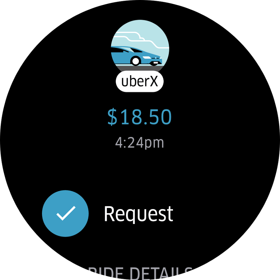 Uber Is Now Available For Android Wear - Red (900x900), Png Download