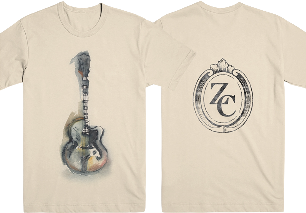 Hofner Zc Sig Watercolor Front And Back T Shirt Ony (1000x1000), Png Download