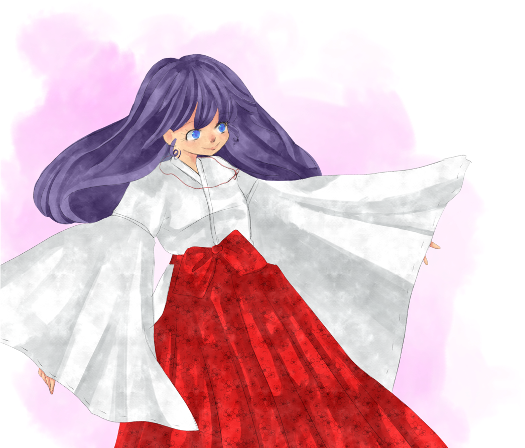 'lil Miko Watercolor Doodling~ / High-res Version Here - Cartoon (1280x905), Png Download