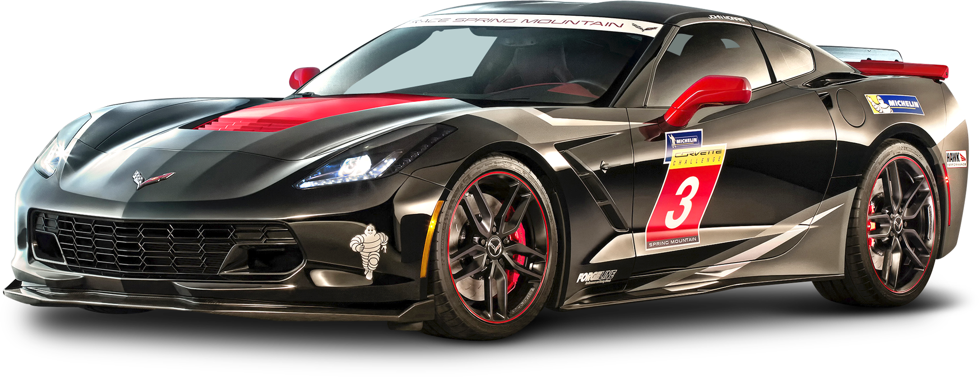 Black Chevrolet Corvette Stingray Car Png Image - Corvette Png (2150x853), Png Download